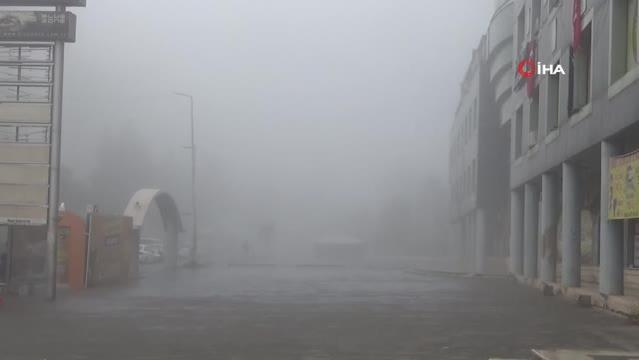 Diyarbakır’da yoğun sis hayatı olumsuz etkiledi