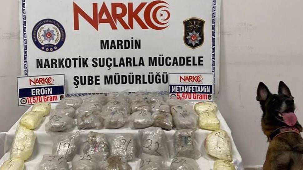 Mardin’de durdurulan araçtan 23 kilogram uyuşturucu çıktı