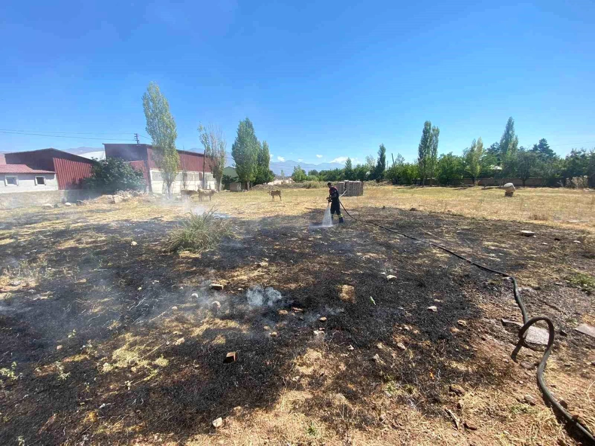 Erzincan’da çıkan ot yangını kontrol altına alındı