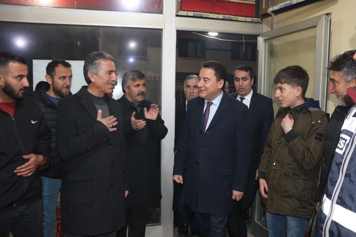 Ali Babacan, Bingöl’ün Karlıova ilçesini ziyaret etti