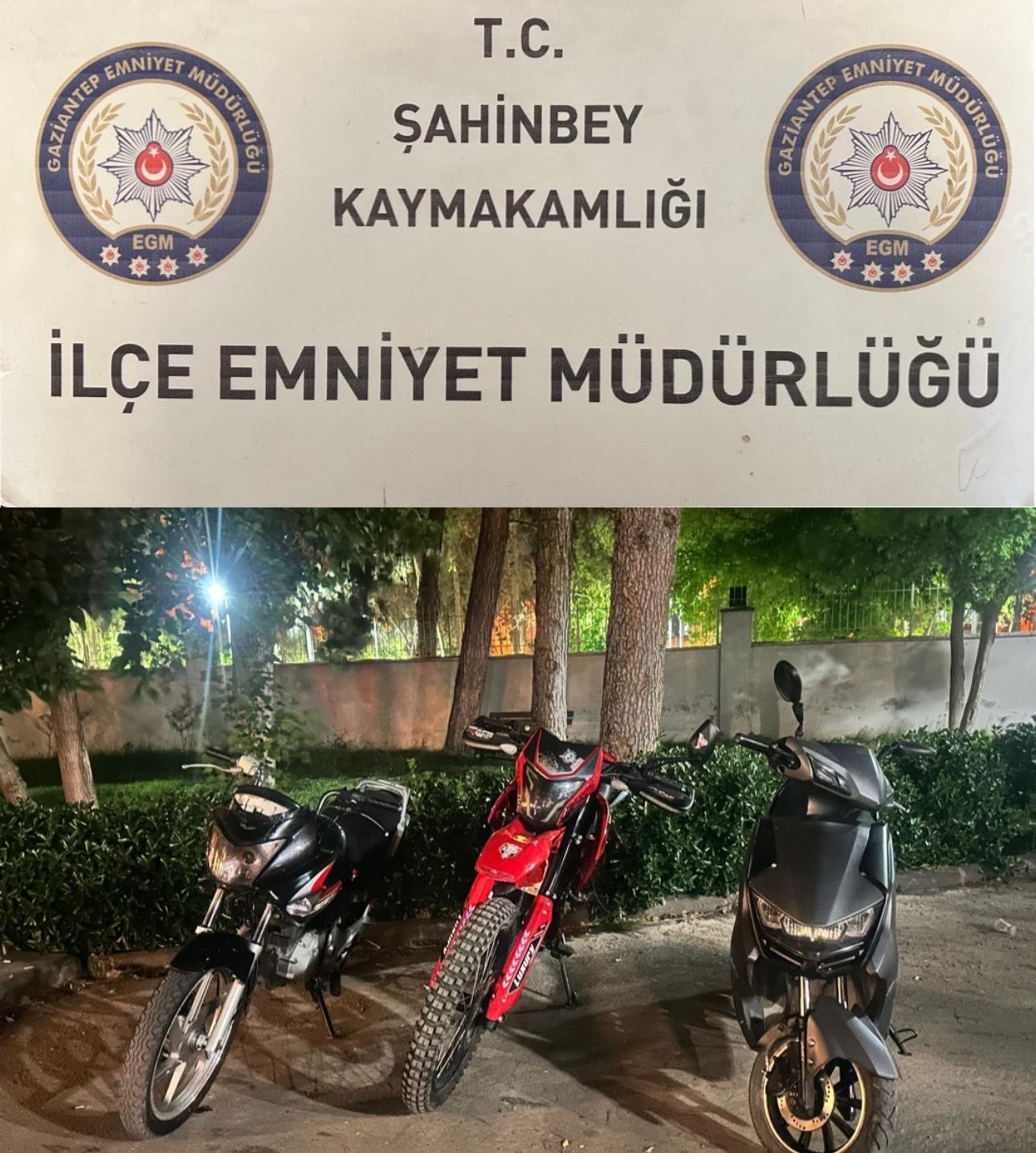 Gaziantep’te Motosiklet Hırsızlığı Yapan Şüpheli Yakalandı