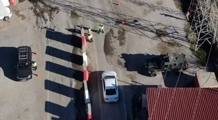 Uludere’de Dronlu Trafik Denetimi