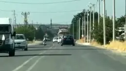 Suruç’ta Tehlikeli Motosiklet Sürüşü