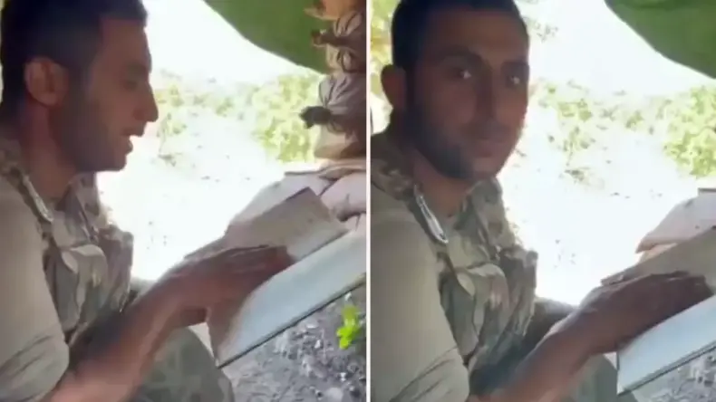 Şehit askerimizden geriye Kur’an- Kerim okuduğu görüntüler kaldı
